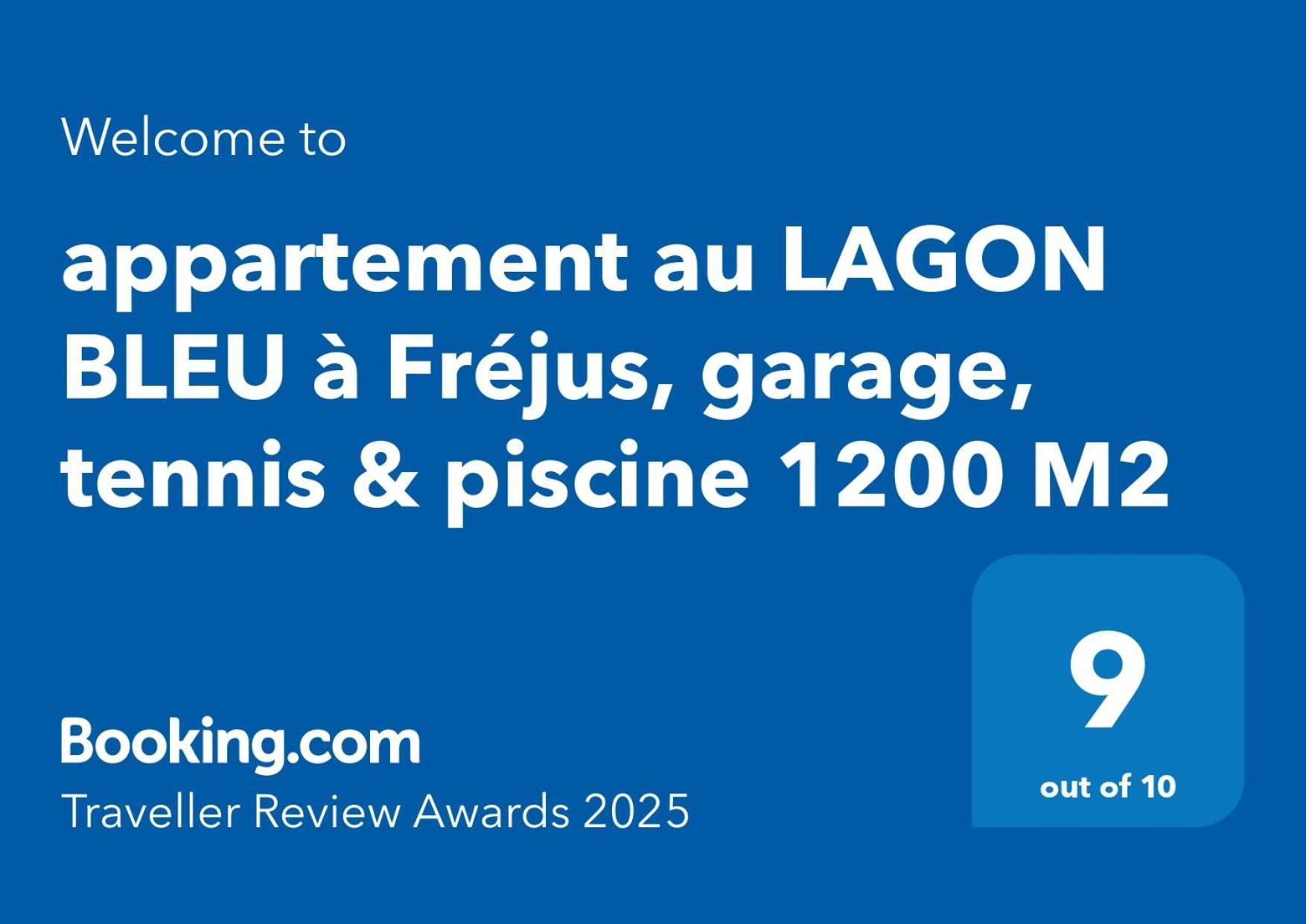 Appartement Au Lagon Bleu A Frejus, Garage, Tennis & Piscine 1200 M2 Exteriér fotografie